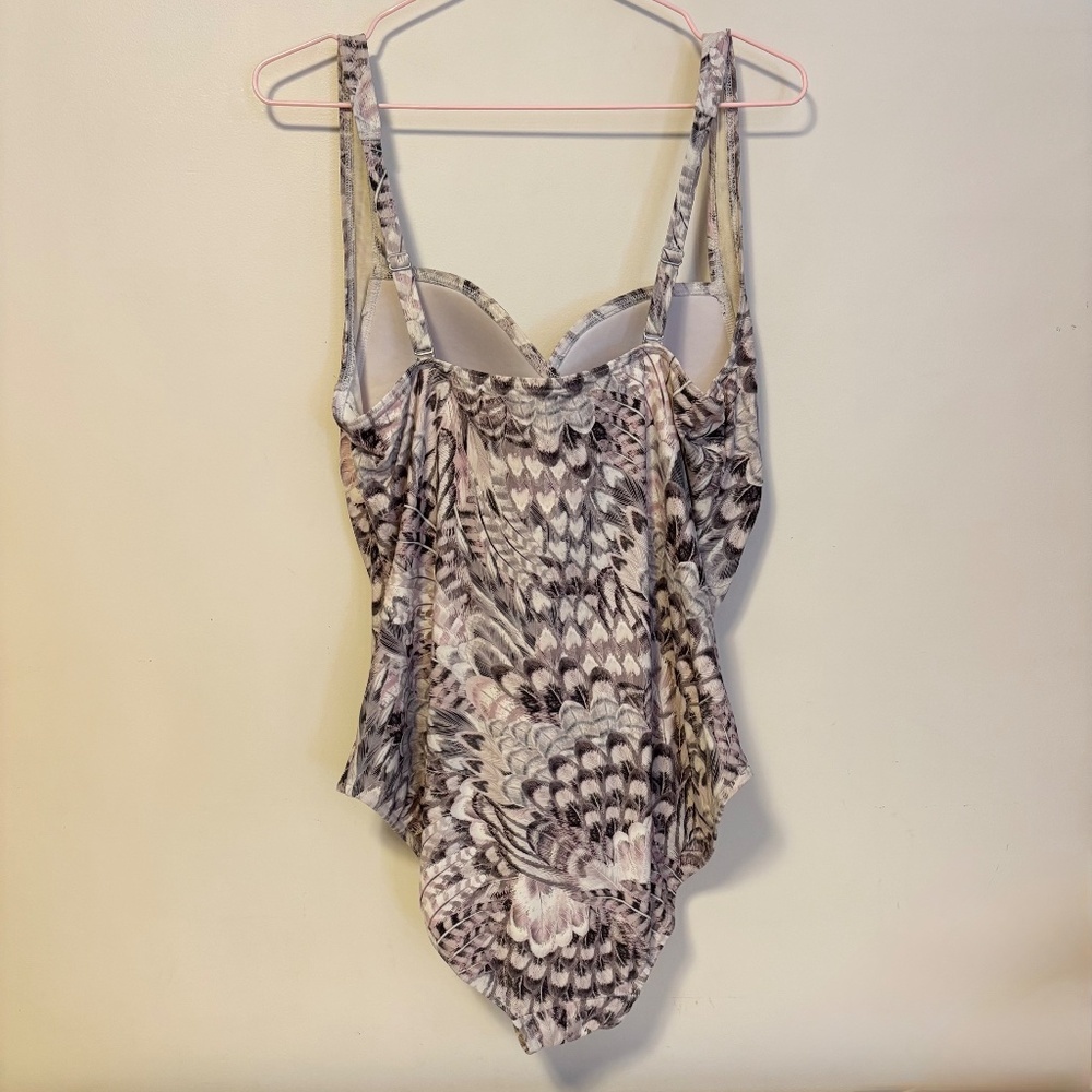 Nip Tuck Swim Twist Front Tummy Control One Piece… - image 4